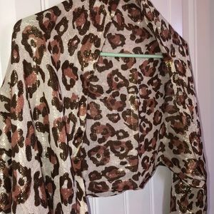 Cheetah print wrap around scarf